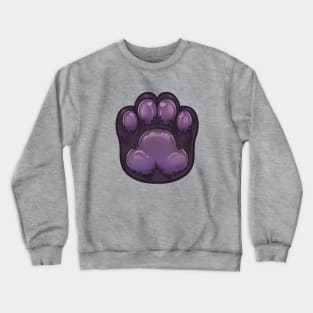 dark furry cat cute paw Crewneck Sweatshirt